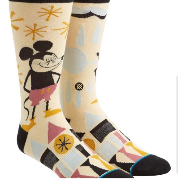 NEW Stance Mens Disney Mickey Yusuke Mouse Socks MEDIUM M Classic Pastel - Picture 4 of 5